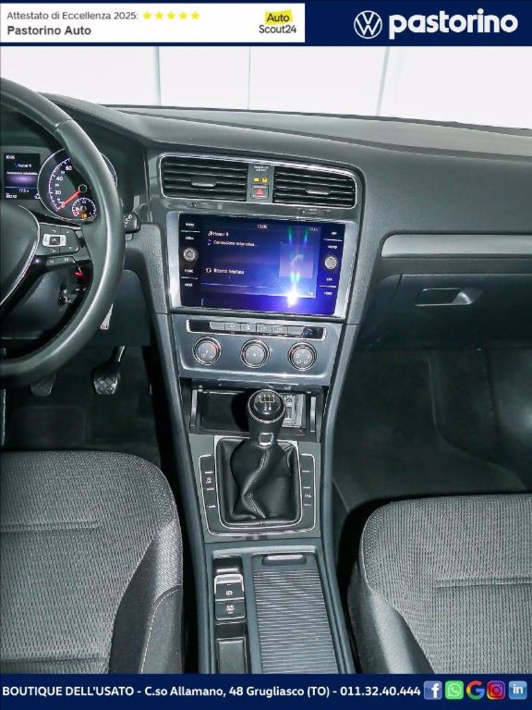 VOLKSWAGEN GOLF 1.6 TDI BUSINESS 115CV