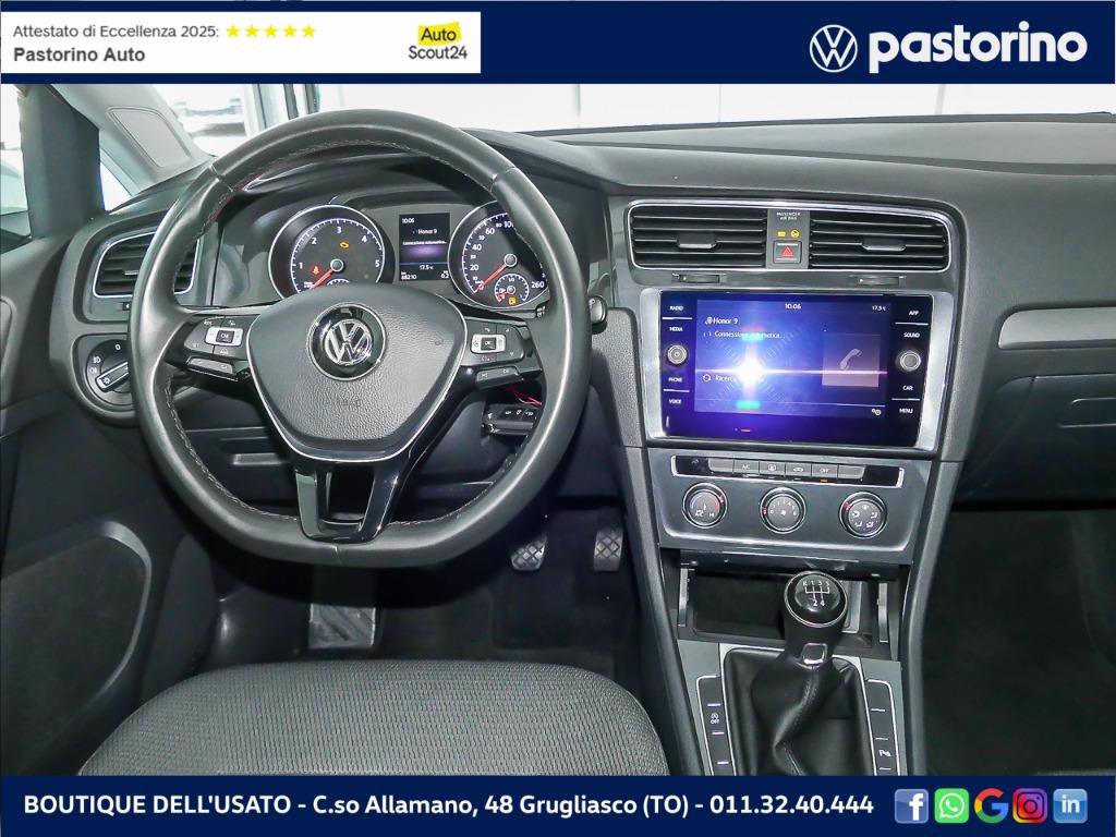 VOLKSWAGEN GOLF 1.6 TDI BUSINESS 115CV