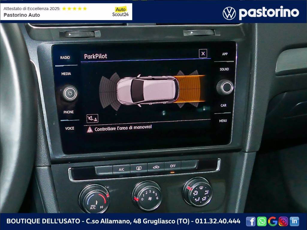 VOLKSWAGEN GOLF 1.6 TDI BUSINESS 115CV