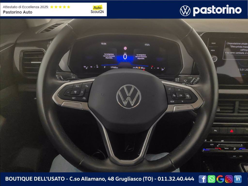 VOLKSWAGEN T-Cross 1.0 tsi Life 115cv dsg