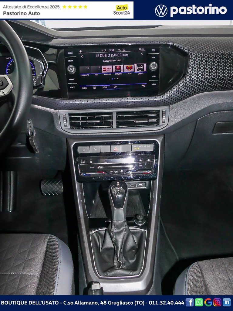 VOLKSWAGEN T-CROSS 1.0 TSI ADVANCED 110CV DSG